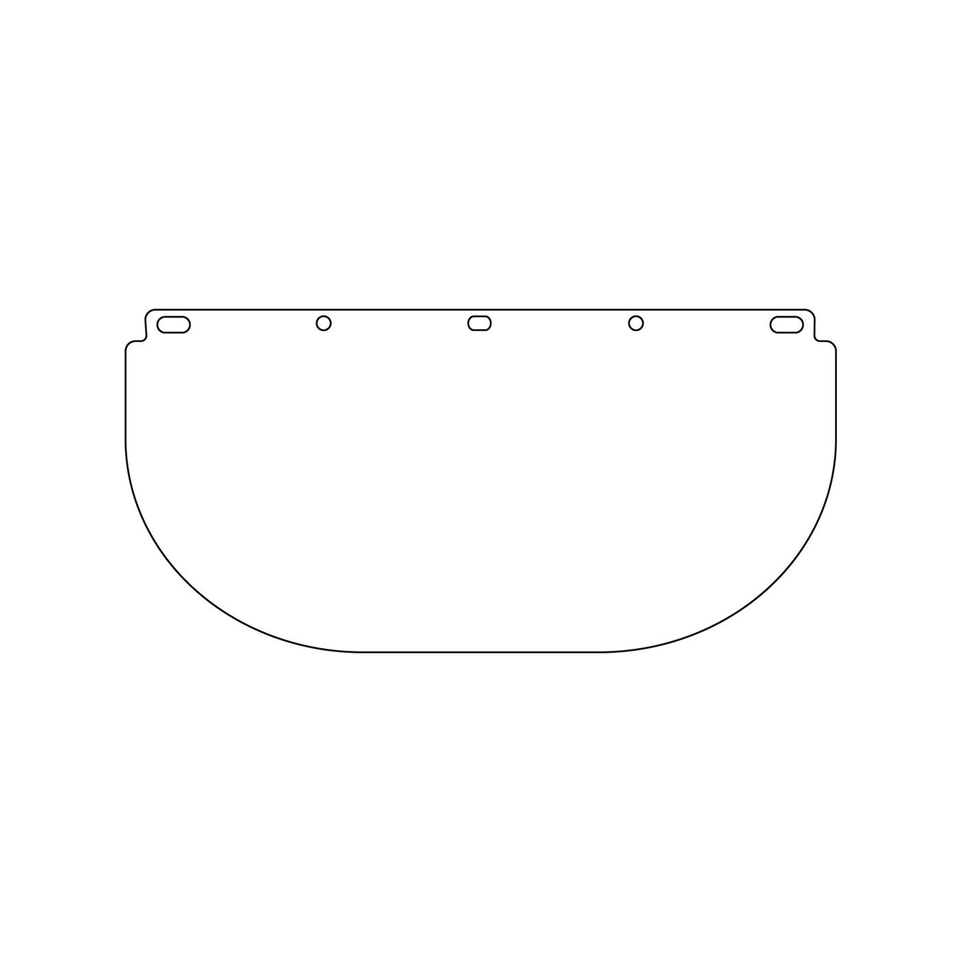 Dynamic™ Universal Fit Polycarbonate Safety Visor - 0.04" Thickness EP816P40