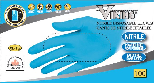 Viking® Nitrile Disposable Gloves